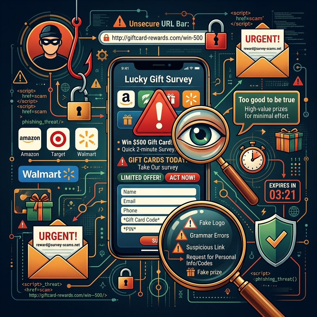 Learn how survey-based gift card scams work and how to avoid losing money or personal data.