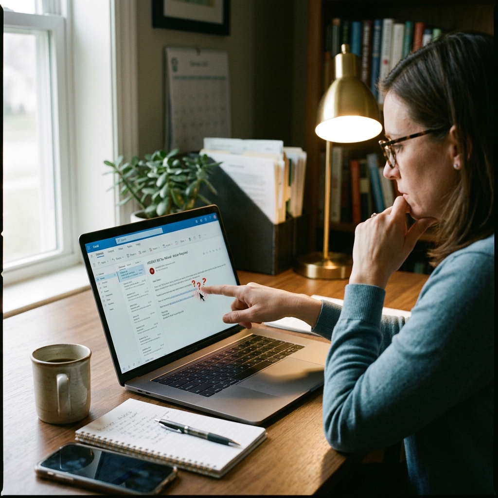 Learn the warning signs of fake IRS messages and the safest ways to respond.