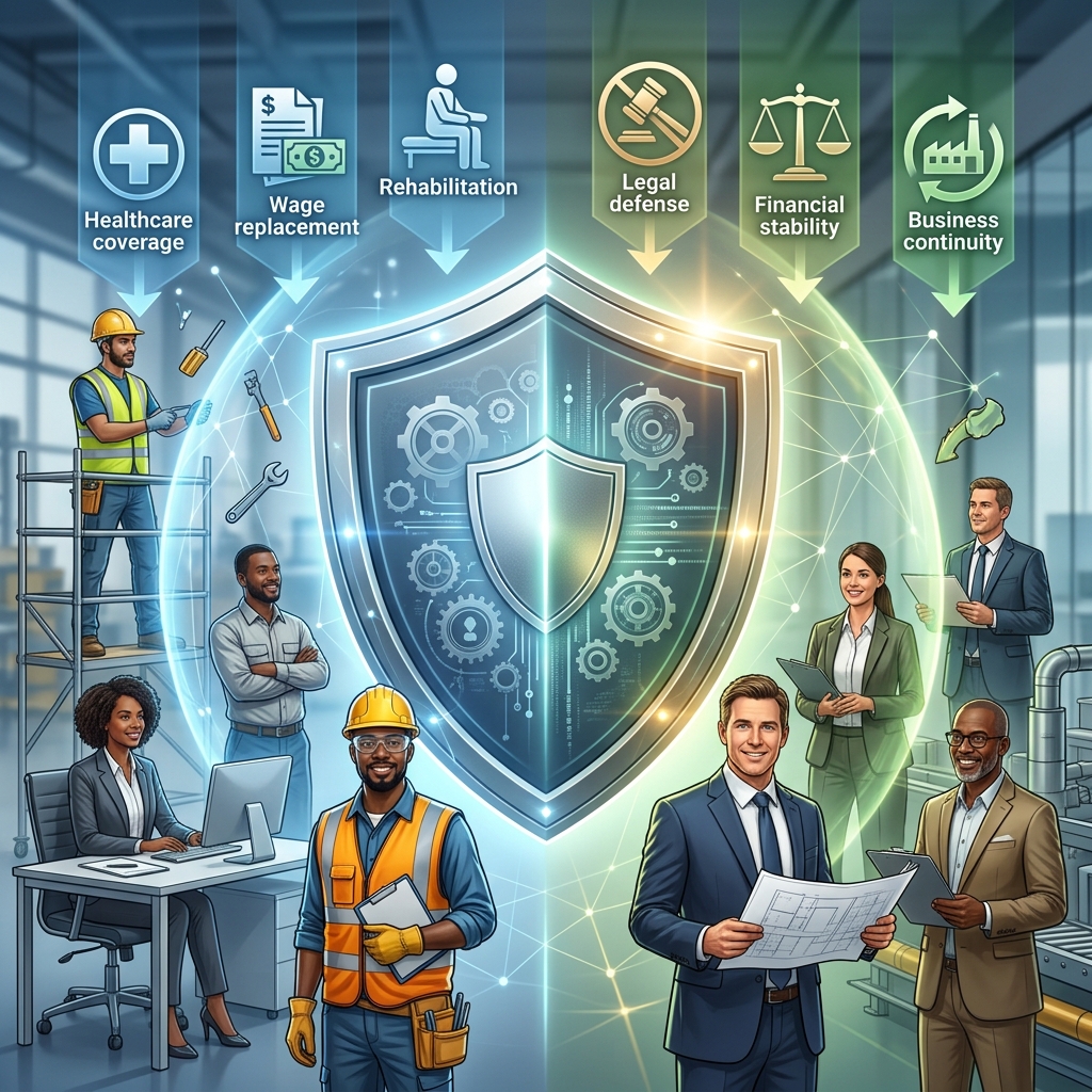 Understand how workers’ compensation insurance protects injured employees, limits employer liability, and keeps your workplace compliant and resilient.