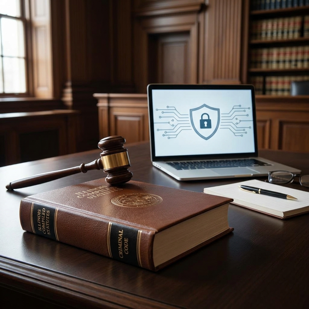 A practical guide to Illinois computer crime prevention law, core offenses, penalties, and real-world cybercrime implications.