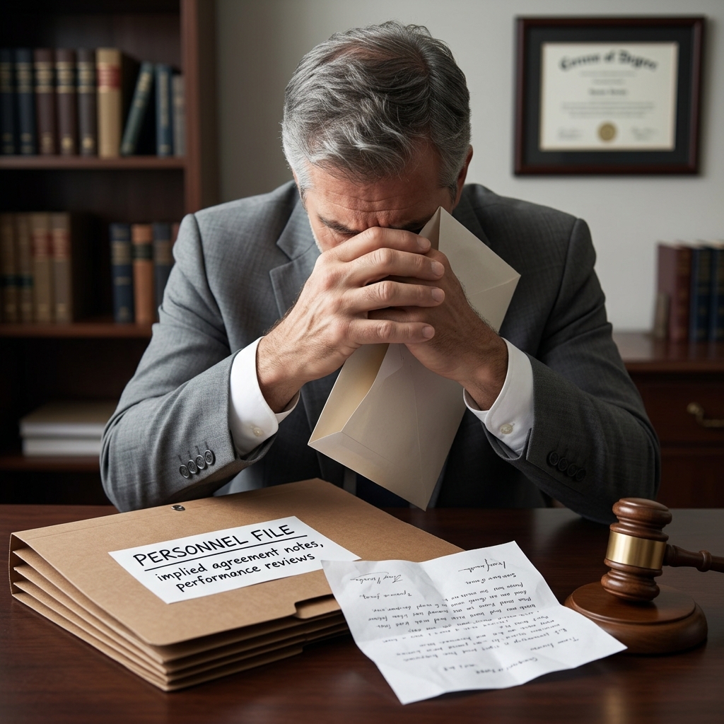 How implied employment contracts can override at-will rules and form the basis of a wrongful termination claim.