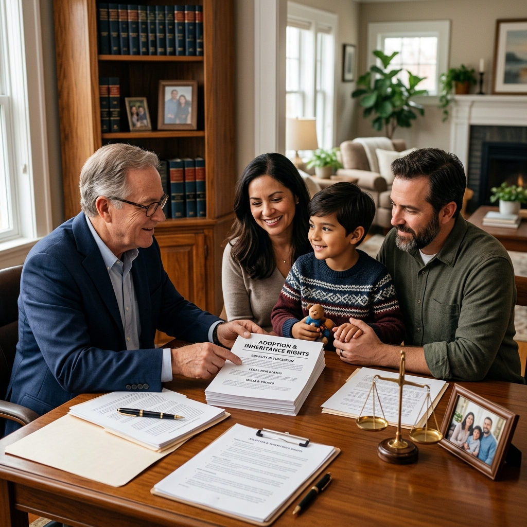 Understand how adoption reshapes legal inheritance rights for children, biological relatives, and adoptive families under modern succession laws.