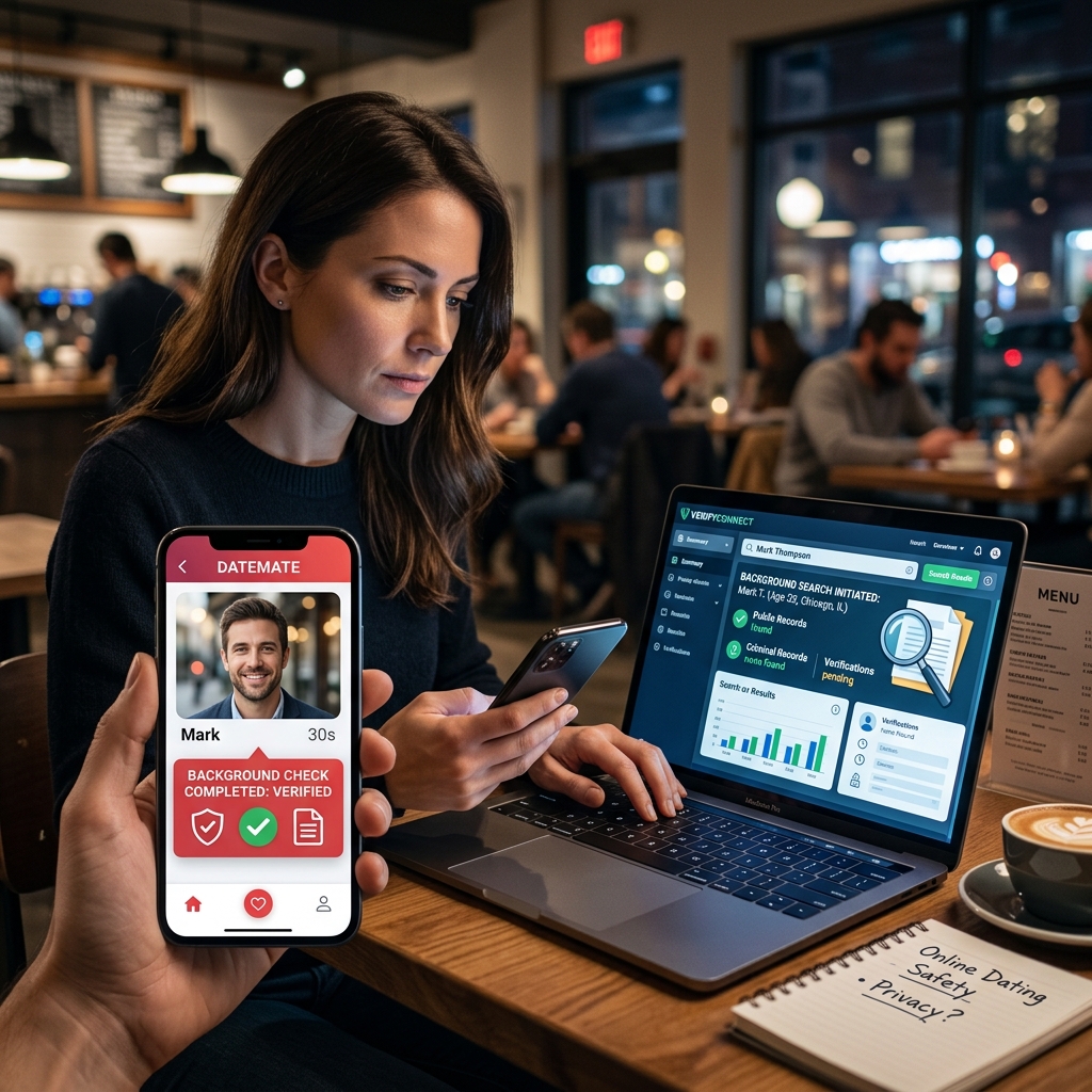 How instant background checks are reshaping online dating, user safety, legal risk, and digital privacy in the swipe era.