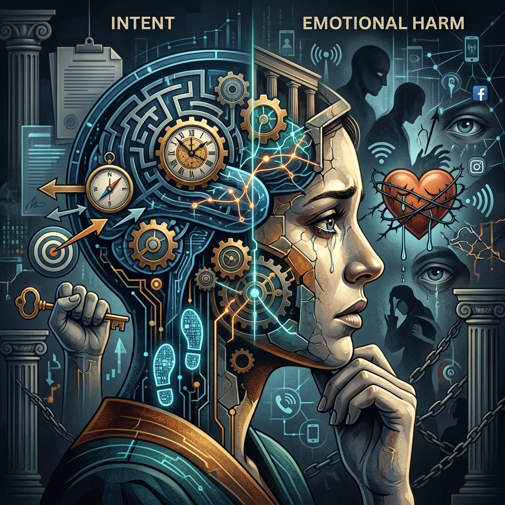 How U.S. courts and federal statutes define stalking, emotional distress, and the crucial role of criminal intent.