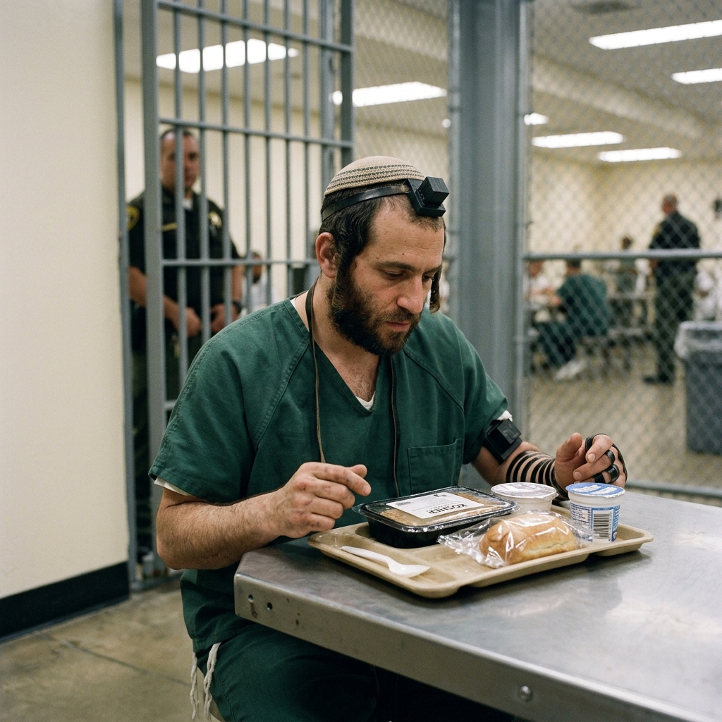 How prison systems handle faith-based diet requests during Sukkot and beyond.