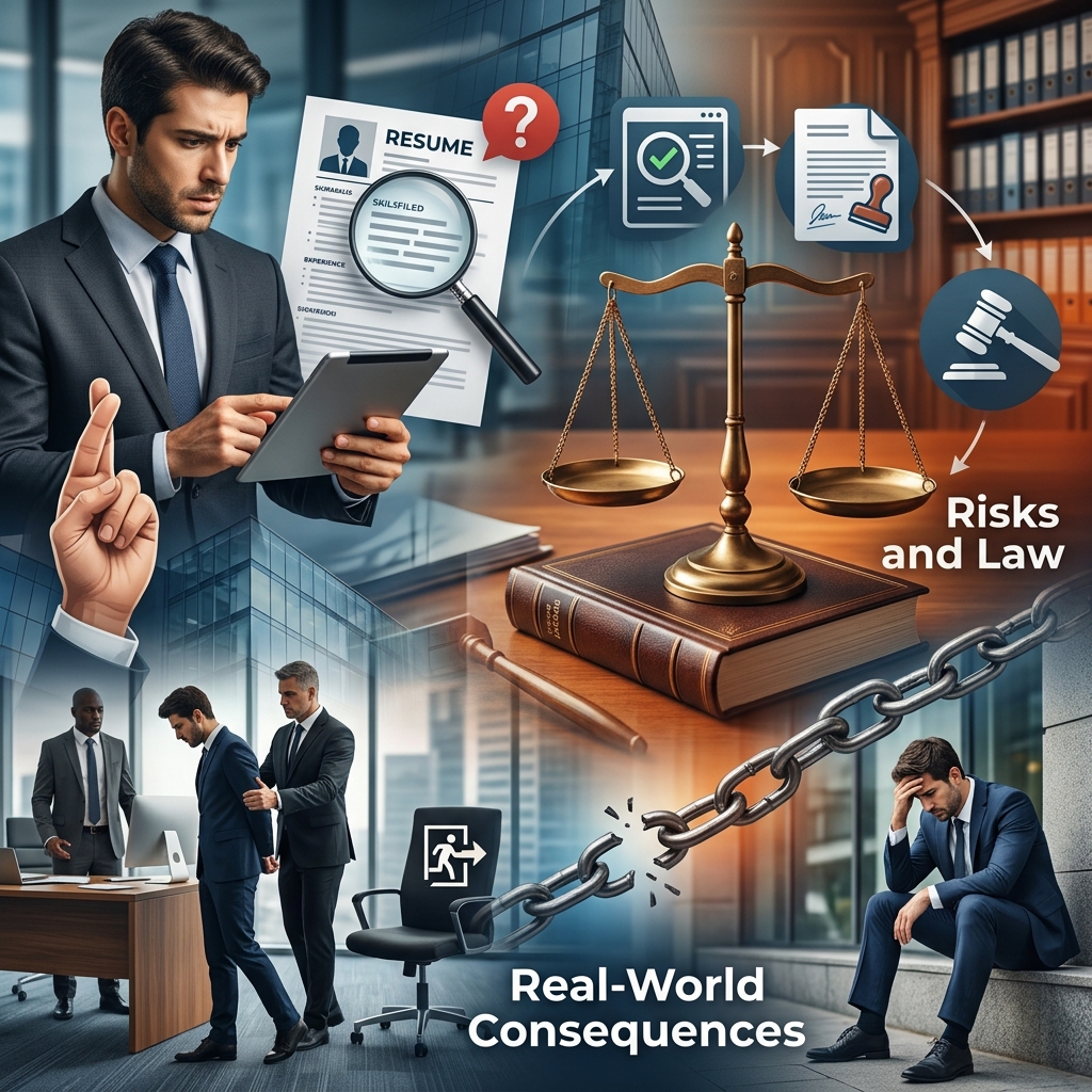 Job Application Lies: Risks, Law and Real-World Consequences Understand how dishonesty on applications and resumes can cost you your job, your reputation, and in serious cases expose you to civil or criminal liability.