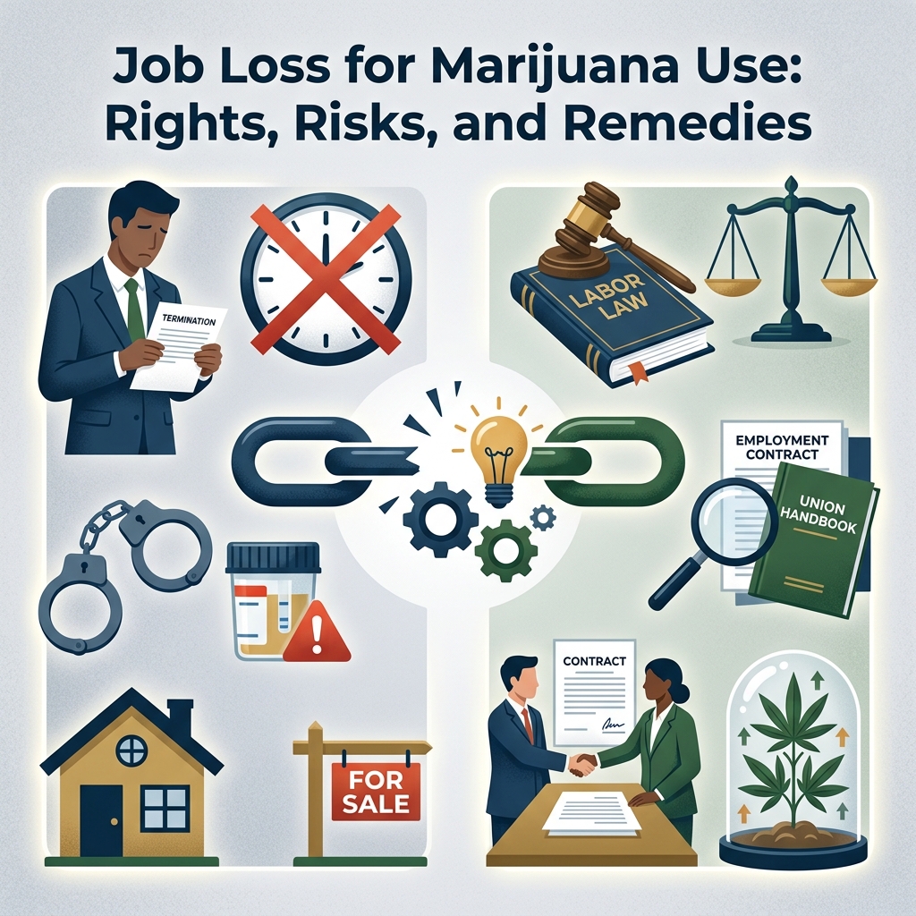 Understand when employers can fire workers for marijuana use, how changing cannabis laws affect workplace rights, and what legal options exist after termination.