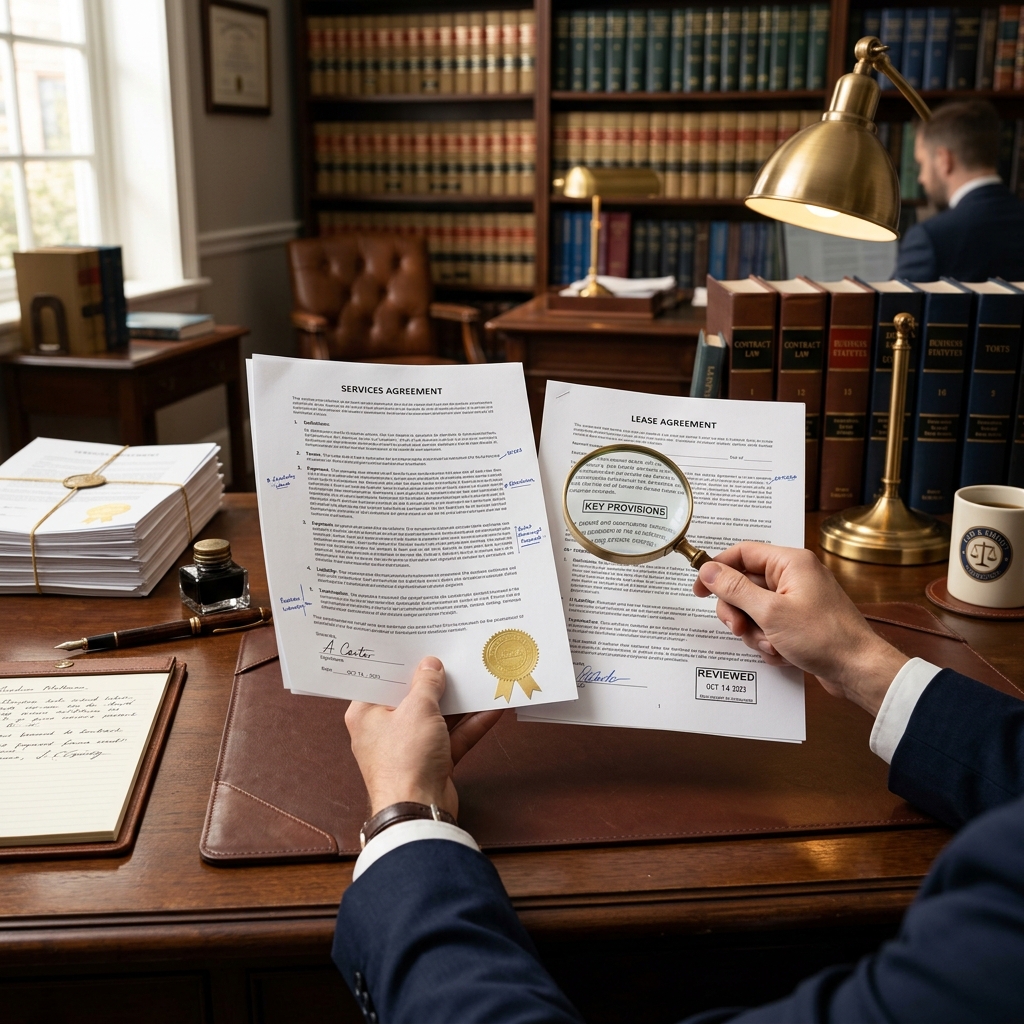 Learn the practical elements, risk points, and review steps that matter most before you sign any business or personal contract.