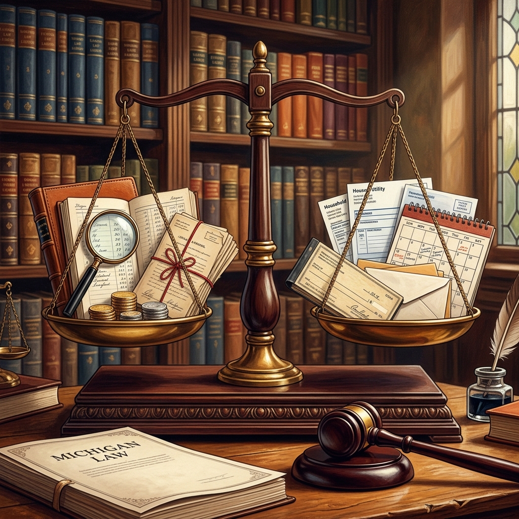 Learn how Michigan courts evaluate spousal support requests, what factors matter most, and how different types of alimony work in practice.