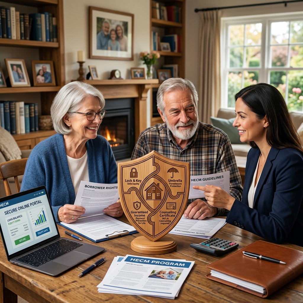 Understand your rights, obligations, and safeguards before and after taking out a reverse mortgage loan.