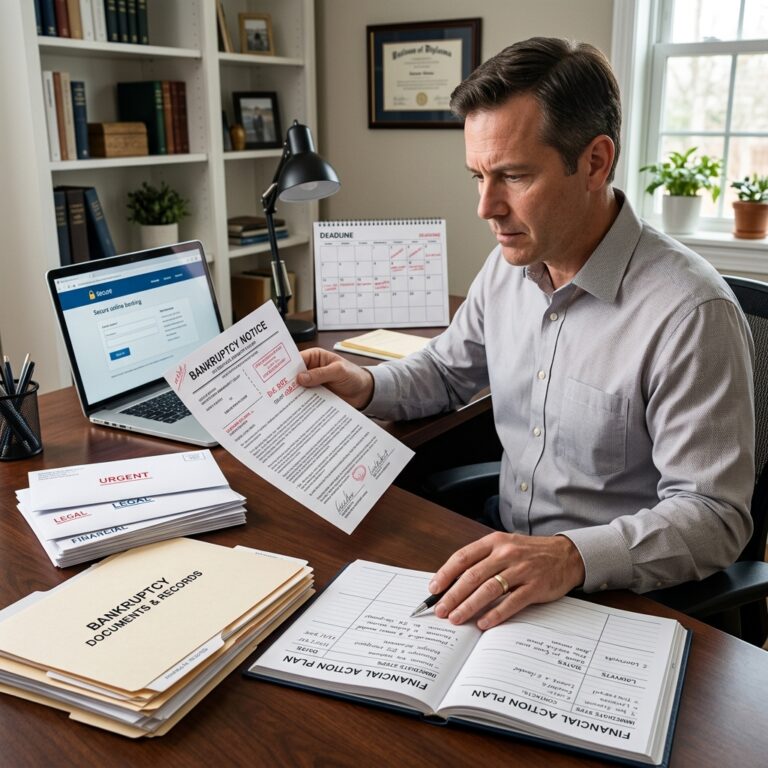 Key Steps After Receiving a Bankruptcy Notice