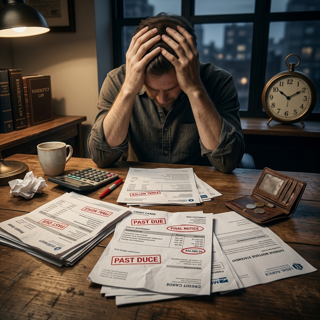 Learn how to recognize serious debt warning signs and when consulting a bankruptcy attorney can protect your finances, assets, and peace of mind.