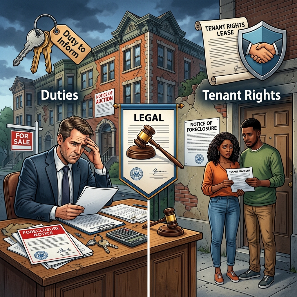 Understand what happens when a rental home is foreclosed, how foreclosure affects leases, rent, security deposits, and what both landlords and tenants should do.