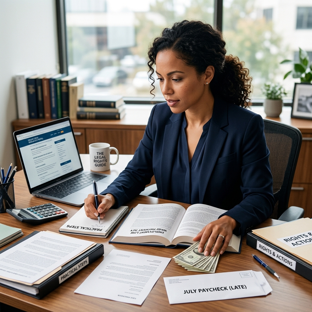 Understand what the law says about late paychecks, how to respond quickly, and when to involve labor agencies or an attorney.