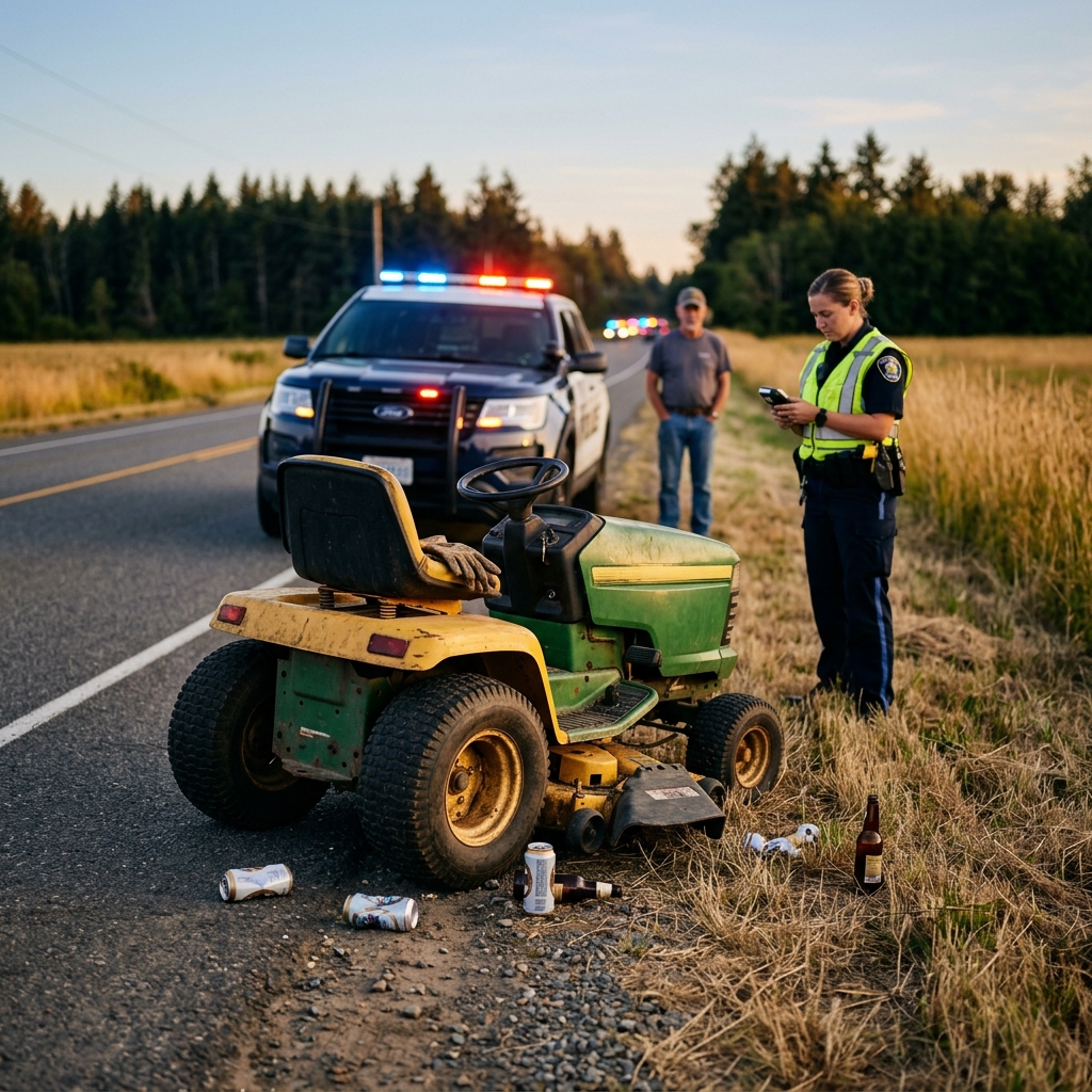 How a riding mower, a toll road, and alcohol turn a routine spin into a serious Florida DUI case.
