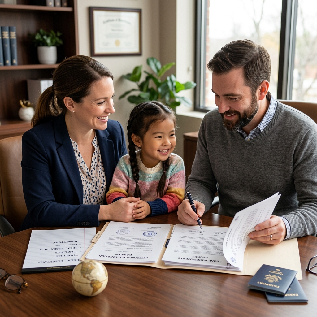 Understand the key legal steps, documents, and protections involved in adopting a child from another country with confidence.