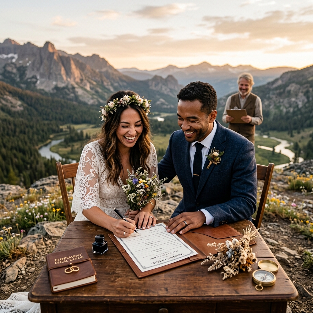 Legal Guide to Eloping: How to Make Your Elopement Valid Understand the legal steps, documents, and requirements that turn your intimate elopement into a fully valid and recognized marriage.