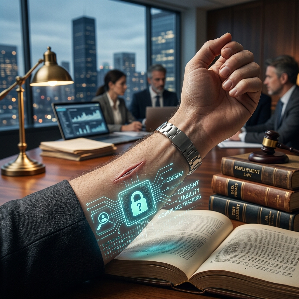 Exploring privacy, consent, discrimination and security risks when employers consider RFID or microchip implants for workers.