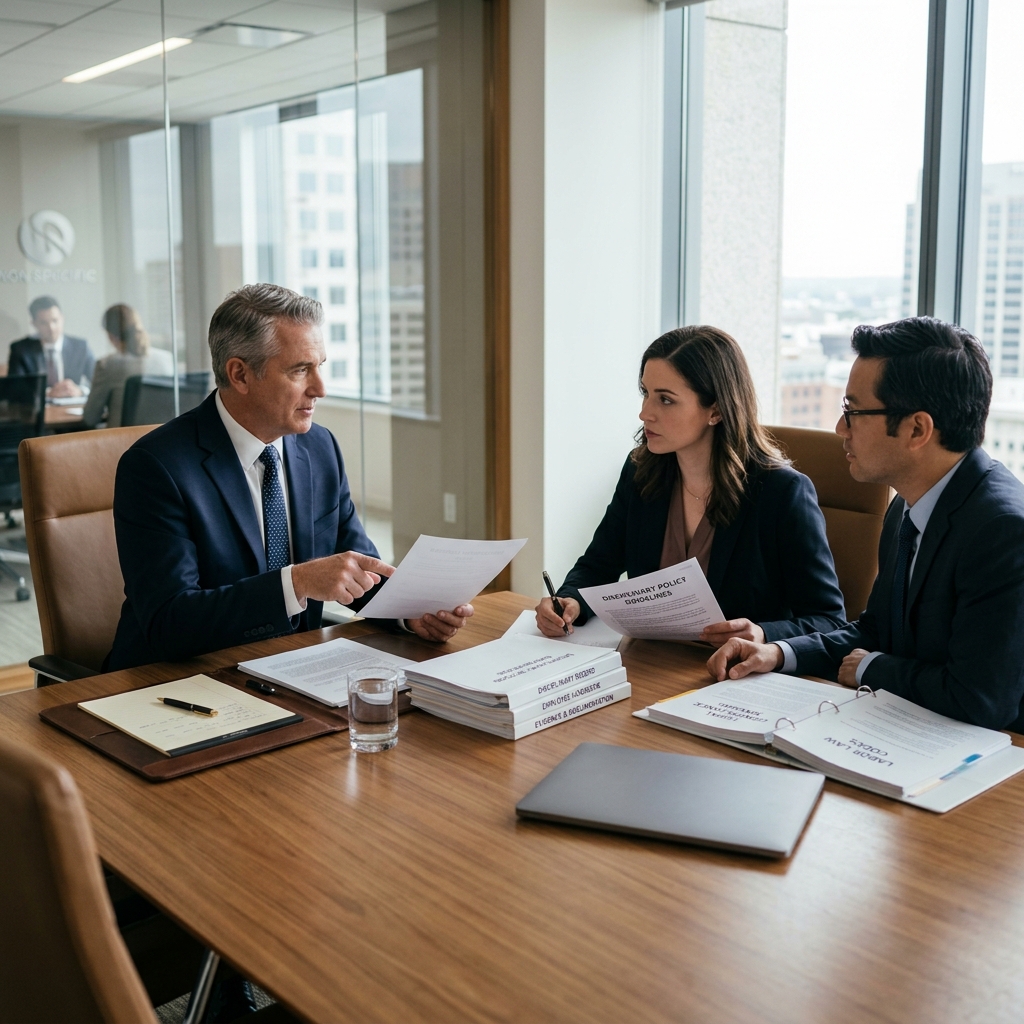 Practical guidance for employers on fair, documented, and lawful discipline.