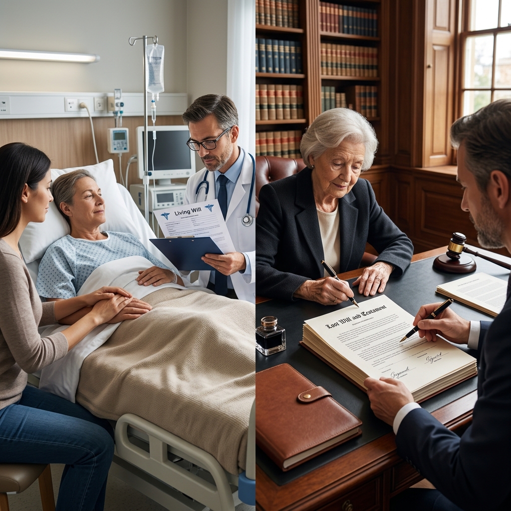 Understand how living wills and last wills work together so your medical care and property are handled exactly the way you intend.