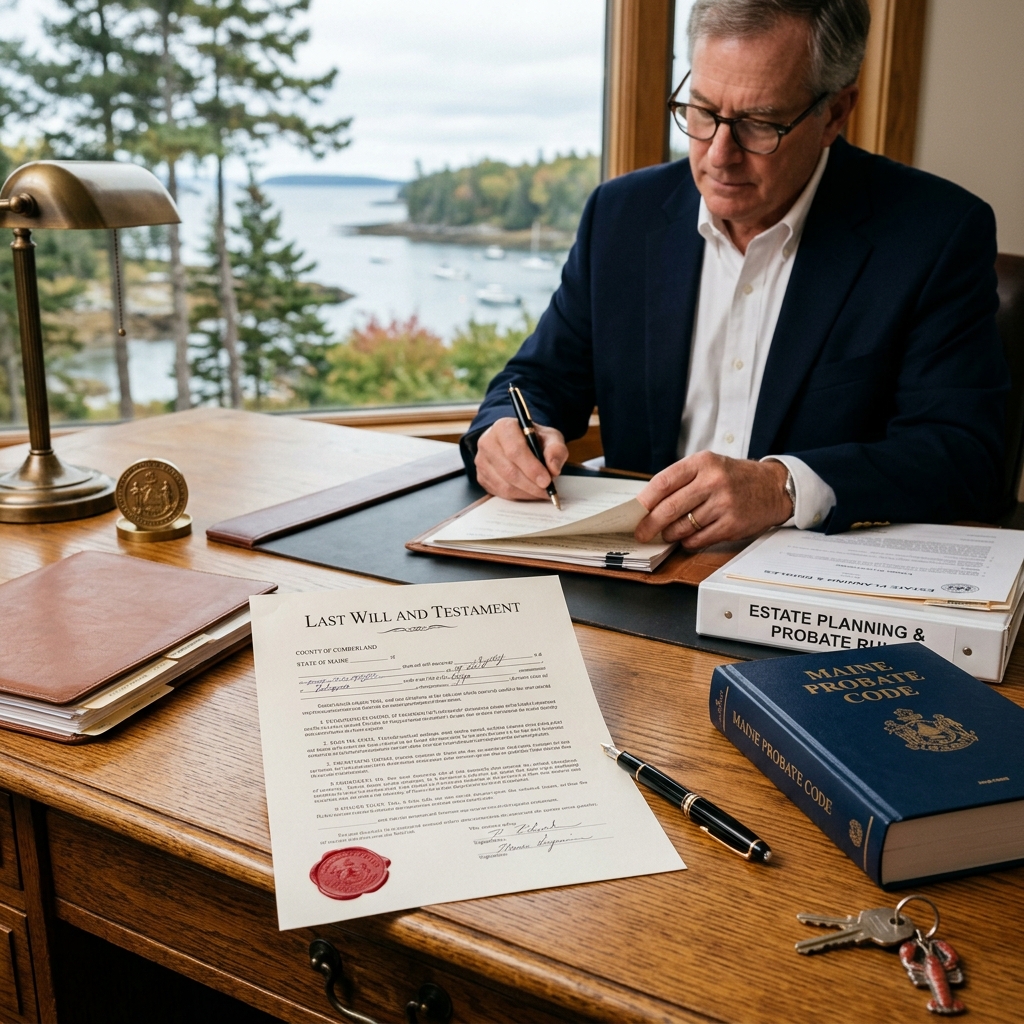 A practical, plain‑language guide to Maine wills, probate procedures, and key rules that shape how your property passes after death.