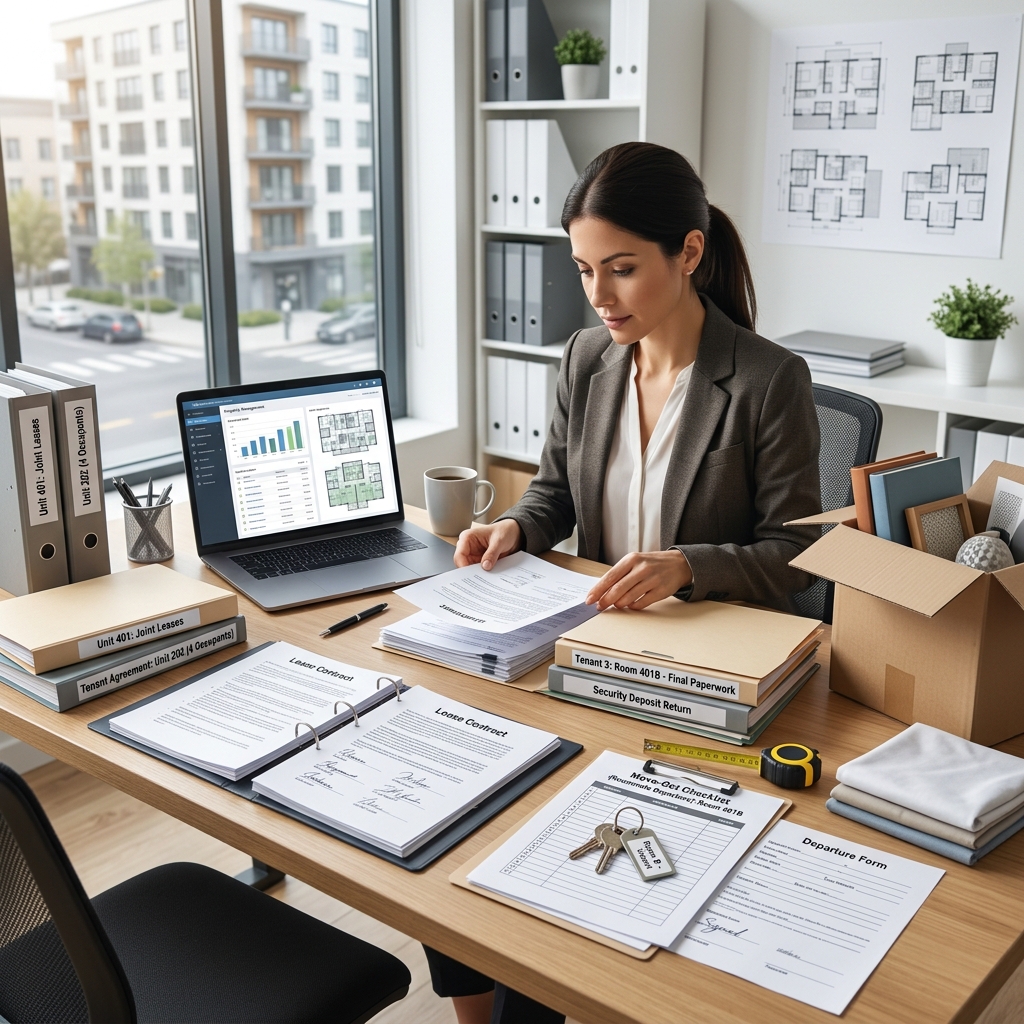 A practical legal and management guide for landlords handling shared rentals, co-tenants, and complex roommate transitions.