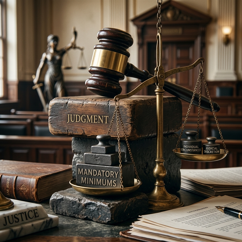 Exploring how mandatory minimum sentencing seeks consistent punishment yet often undermines fairness, proportionality, and public safety.