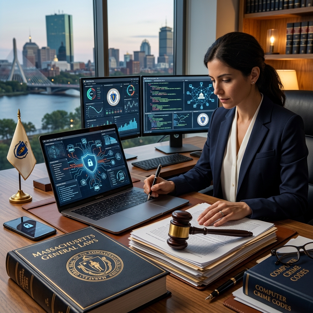 A practical guide to how Massachusetts defines, prosecutes, and penalizes computer and cyber crimes for individuals and businesses.