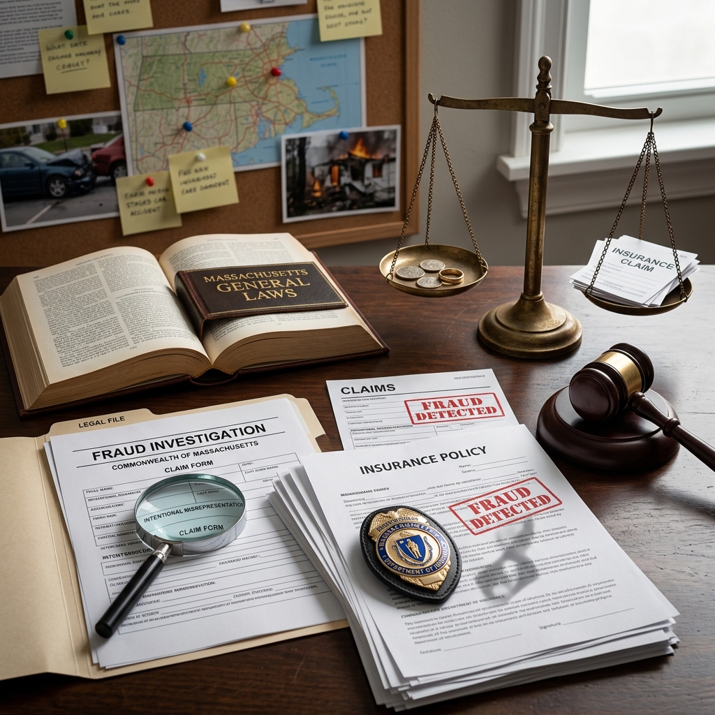 A clear guide to how Massachusetts defines, investigates, and punishes insurance fraud.