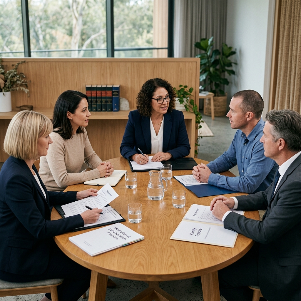 Discover how mediation and collaborative practice offer respectful, low‑conflict options for resolving family law disputes outside the courtroom.