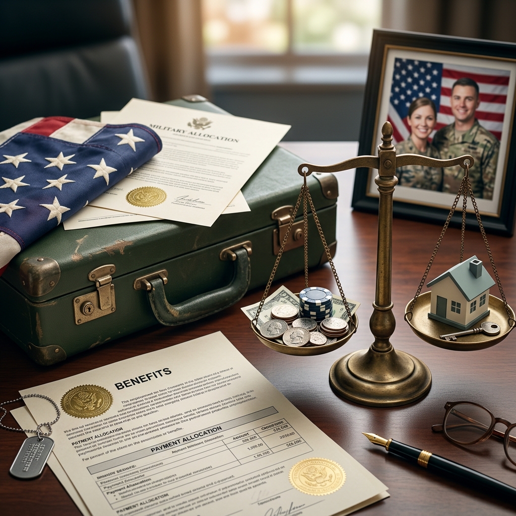 A practical guide to retirement pay, health coverage, and former-spouse rights after a military divorce.
