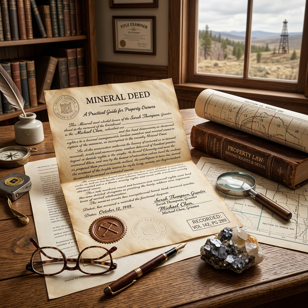 Understand how mineral deeds work, what rights they transfer, and how to protect yourself when buying, selling, or leasing subsurface interests.