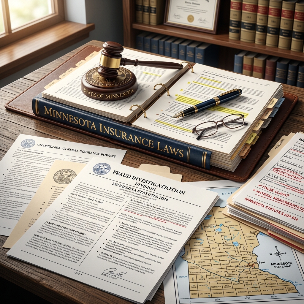 A practical, plain-language guide to how Minnesota defines, investigates, and punishes insurance fraud in all major coverage areas.