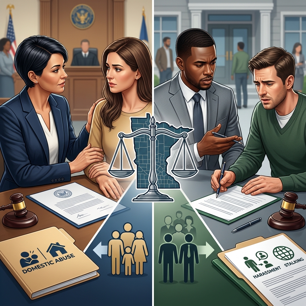 Understand the difference between Minnesota Orders for Protection and Harassment Restraining Orders to choose the safest option.