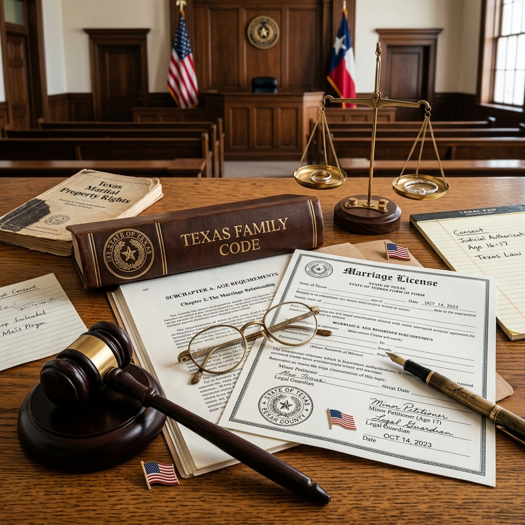Understand when minors can marry in Texas, what emancipation changes, and how the license process works.