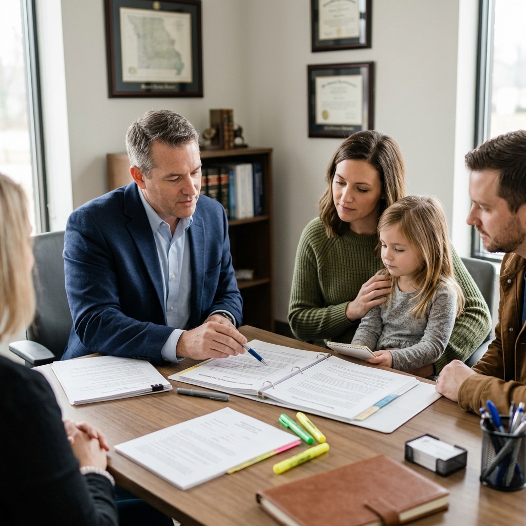 A practical guide to Missouri custody law, parenting time, and court factors.