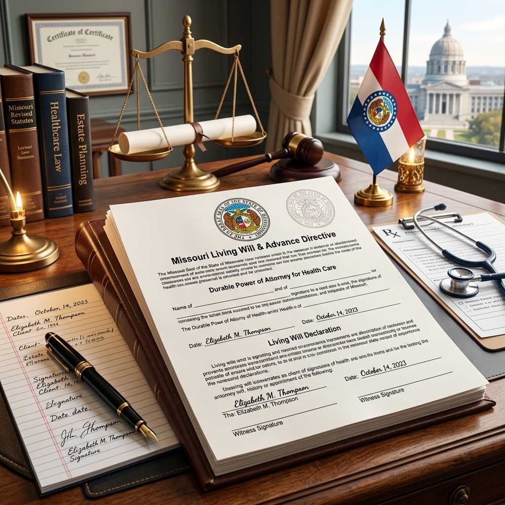 Understand Missouri’s rules for living wills, who can make one, and how the document works in medical settings.