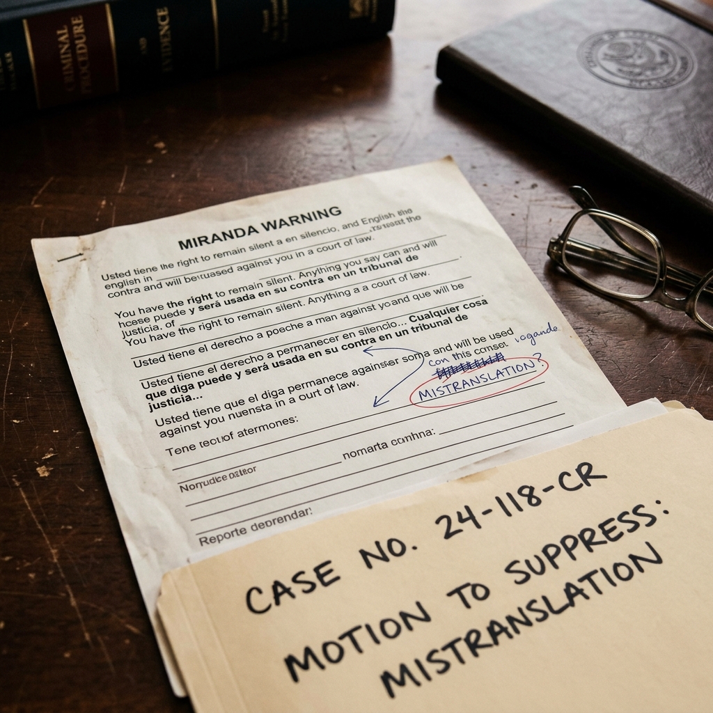 How flawed translations of Miranda rights can invalidate confessions and reshape criminal cases in multilingual communities.