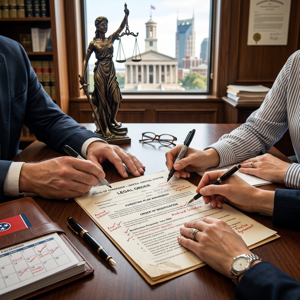 A practical guide to changing Tennessee custody and visitation orders, from legal standards to the step‑by‑step court process.