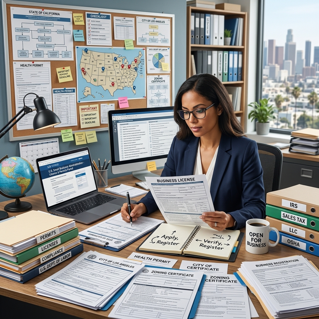Understand federal, state, and local licensing rules so your new business can open its doors legally and stay compliant over time.