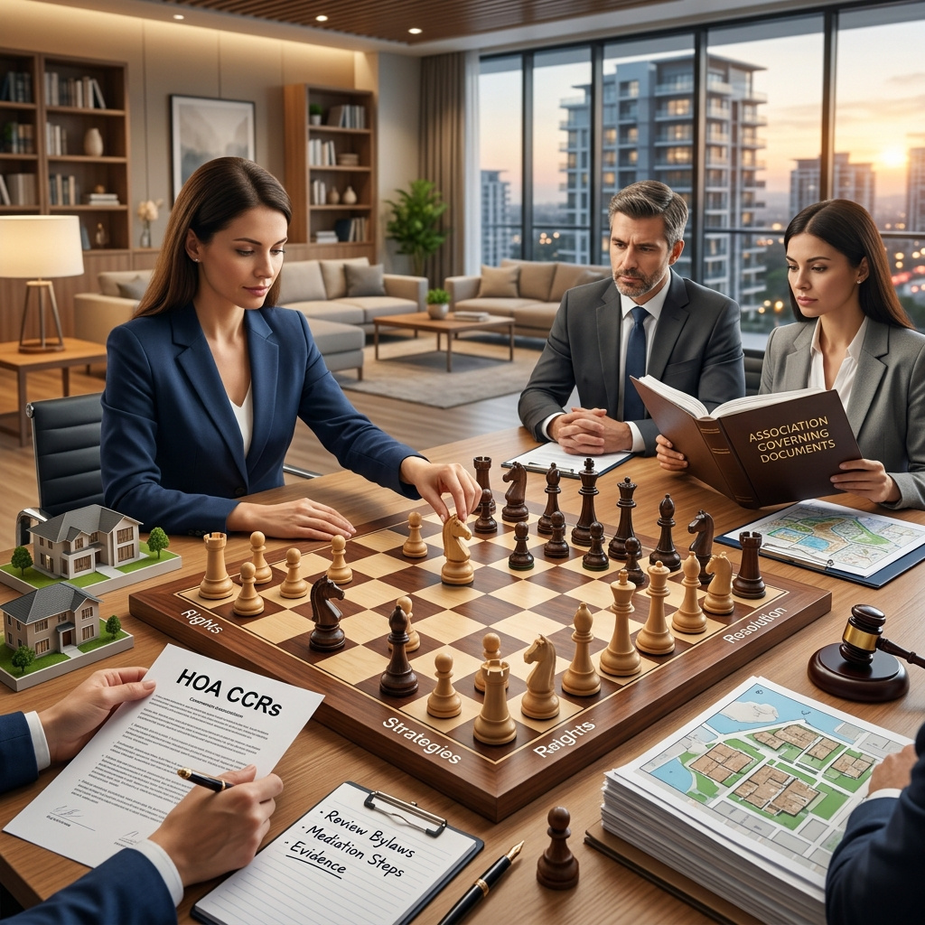 A practical homeowner’s guide to understanding HOA conflicts, legal options, and smart resolution strategies before problems escalate.