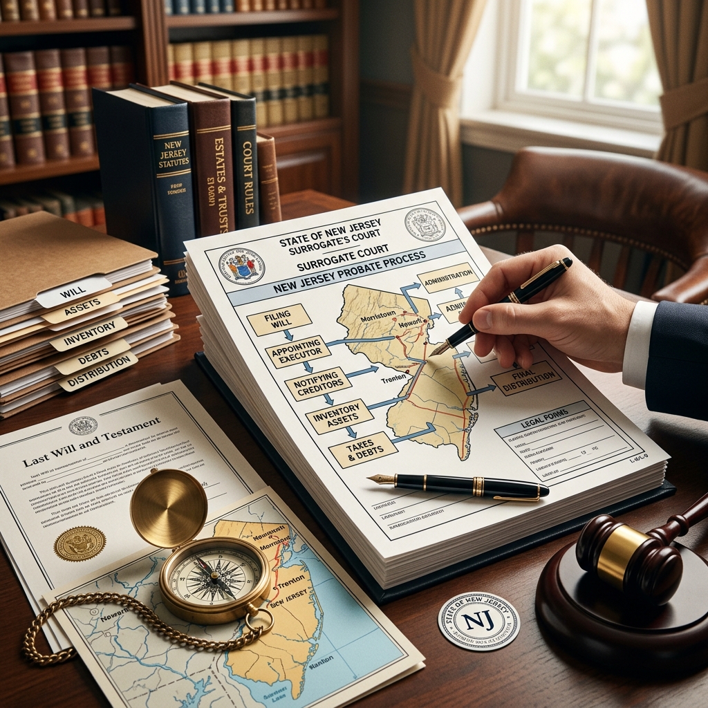 Understand how probate works in New Jersey, when it applies, and what executors, heirs, and families should expect throughout the process.