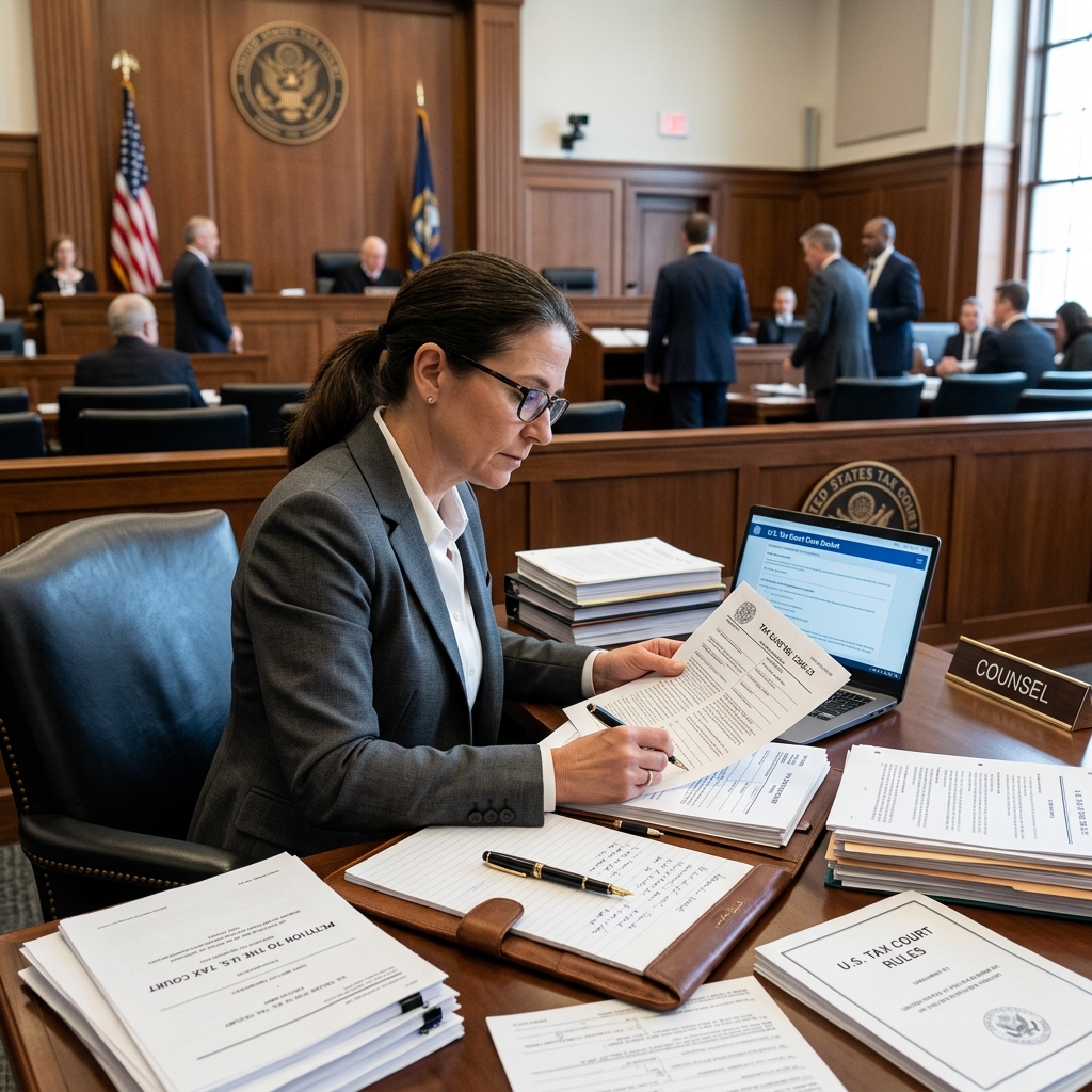 A practical, step‑by‑step guide to challenging IRS determinations in the United States Tax Court, from notice to final decision.
