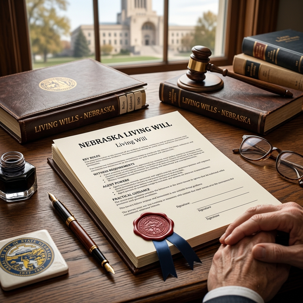 Understand how Nebraska living wills work, what the law requires, and how to create a clear advance directive for end-of-life care.