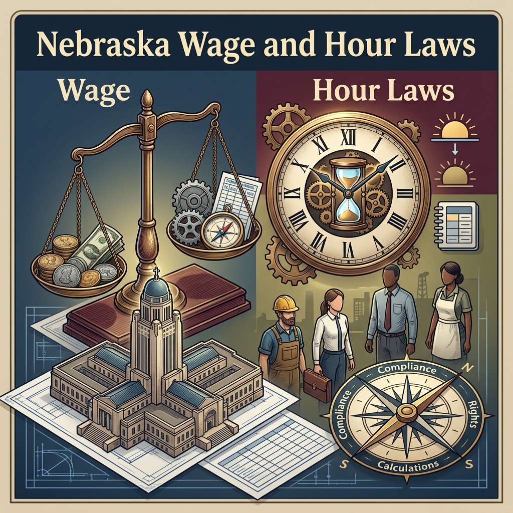 Understand Nebraska’s key wage, hour, and workplace rules so employers and workers can avoid costly violations and resolve pay disputes confidently.