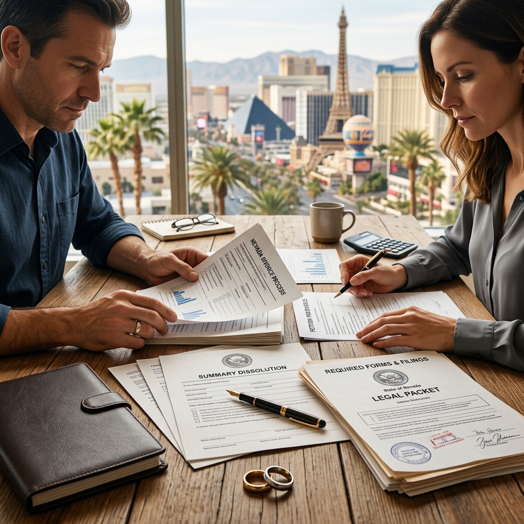 A clear guide to Nevada divorce rules, filing steps, and the issues most couples must resolve.