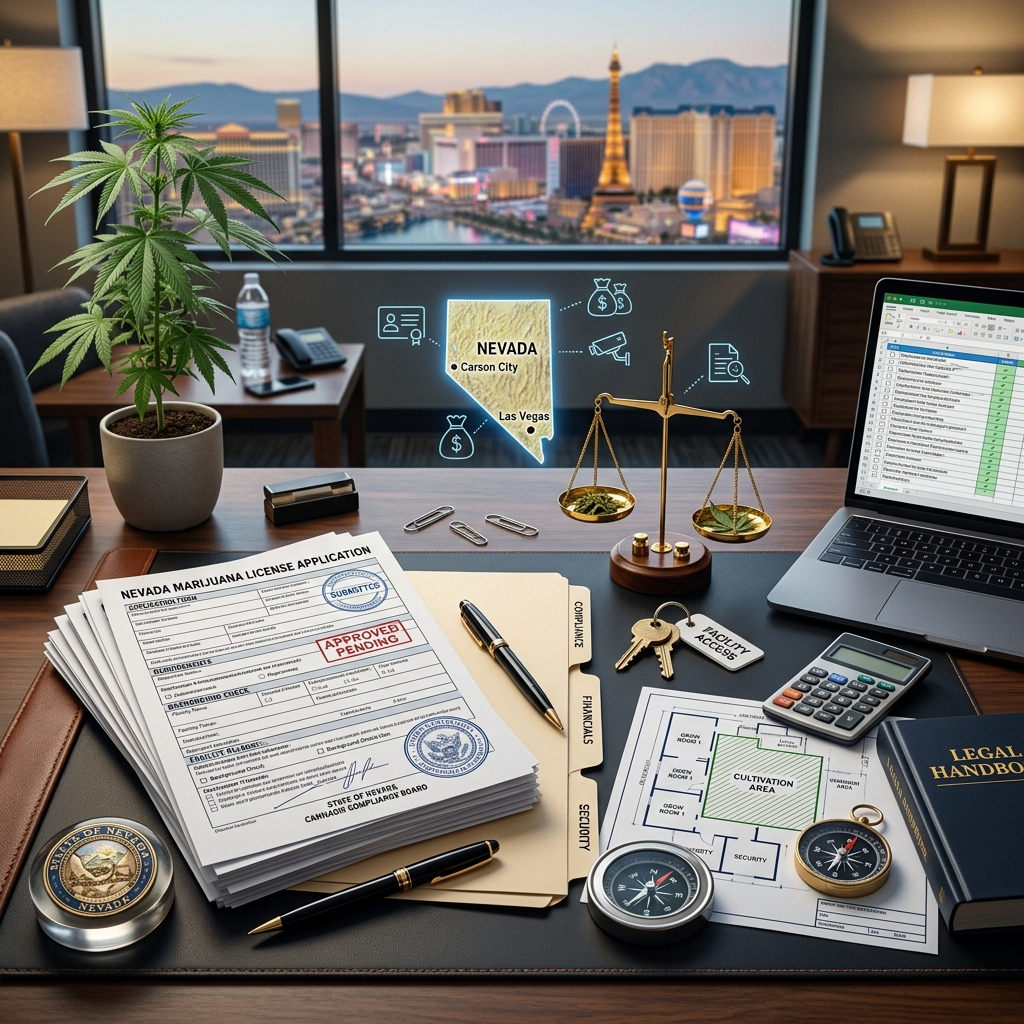 Learn the key financial, regulatory, and operational steps required to secure a legal marijuana business license in Nevada.