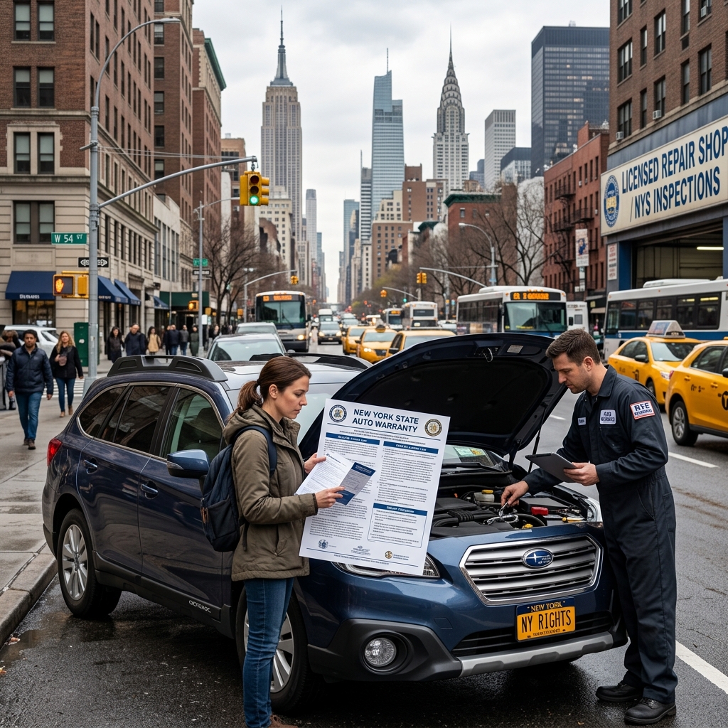 Understand how New York warranty rules, repair duties, and lemon-law remedies protect car buyers and lessees.
