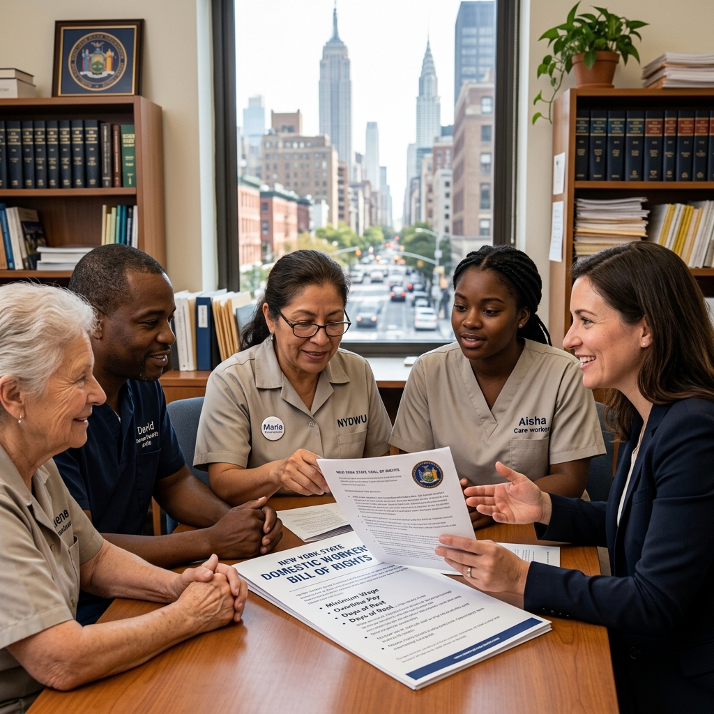A clear, practical overview of New York’s Domestic Workers’ Bill of Rights for nannies, housekeepers, caregivers, and their employers.