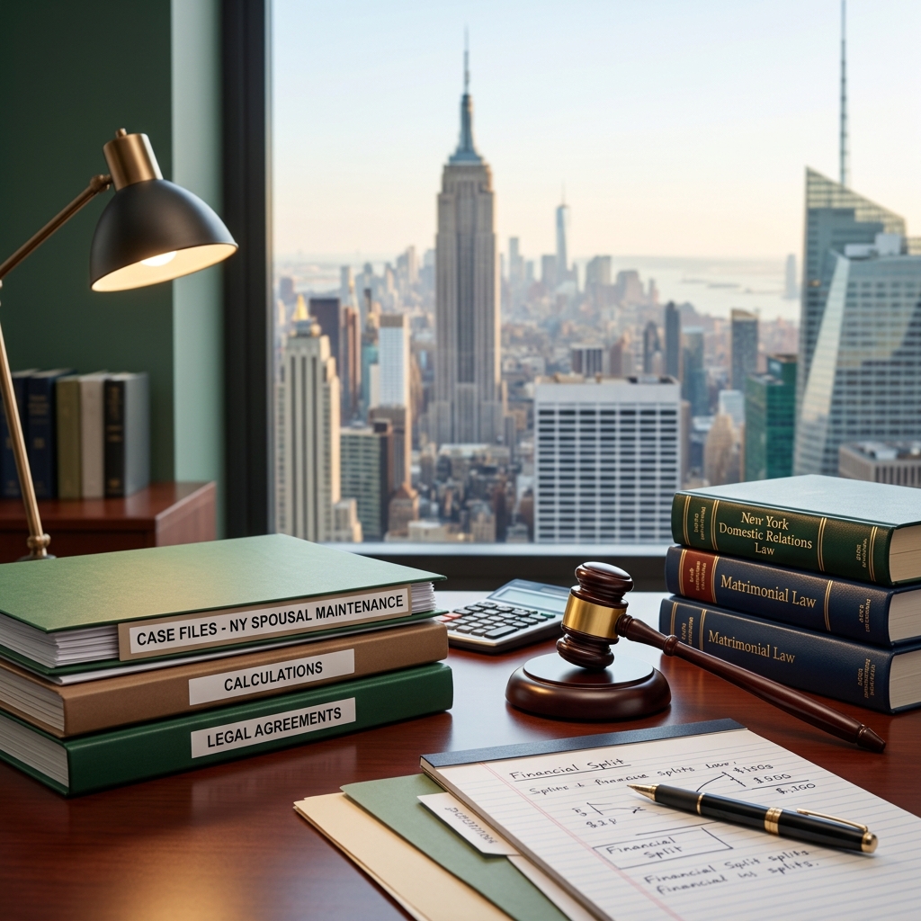 Learn how New York courts calculate, limit, and adjust spousal maintenance.